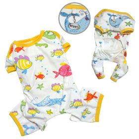 Knit Cotton Pajamas with Ocean Pals - XS