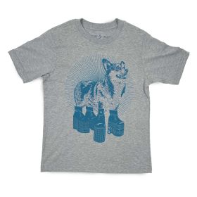 Platform Corgi Kids T-Shirt (size: 6-7)