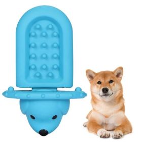 PROKEl Soft Rubber Toy Puppy Slow Feeder PadPeanutButter Treat Dispenser Training Aid DogCrateTraining Tool -Reduce Boredom Anxiety.Distraction F (Color: Blue)