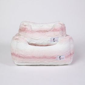 Cashmere Dog Bed (Color: Pink Angora, size: SM)