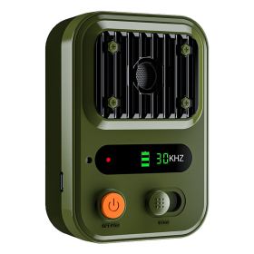 Ultrasonic Anti-Barking Device Rechargeable Auto Dog Bark Control Deterrent Box Training Device IPX4 Waterproof with 3 Frequency Max 32.8Feet Sensing (Option: green)