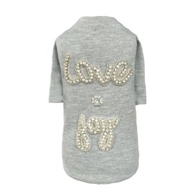 Love n Joy Tee (Color: Grey, size: XXS)