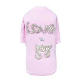 Love n Joy Tee (Color: Baby Pink, size: XXS)